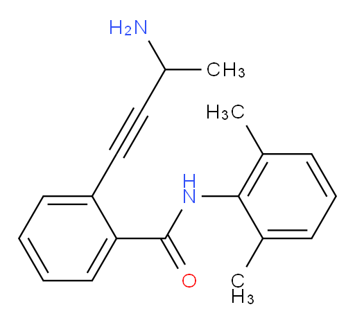 2-(3-aminobut-1-yn-1-yl)-N-(2,6-dimethylphenyl)benzamide