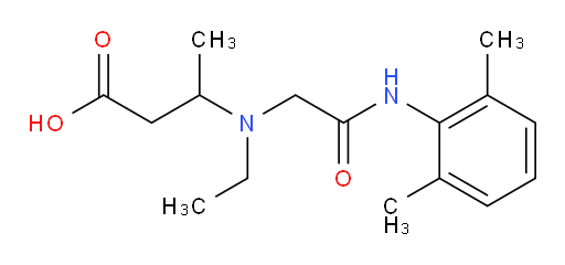3-((2-((2,6-dimethylphenyl)amino)-2-oxoethyl)(ethyl)amino)butanoic acid