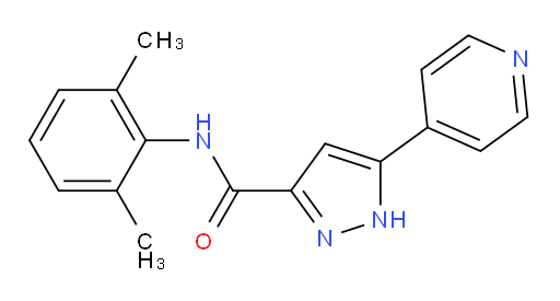 N-(2,6-dimethylphenyl)-5-(pyridin-4-yl)-1H-pyrazole-3-carboxamide
