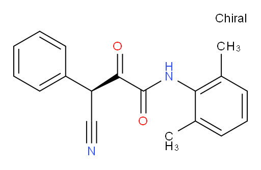 (R)-3-cyano-N-(2,6-dimethylphenyl)-2-oxo-3-phenylpropanamide