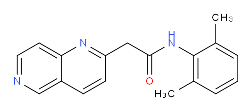 N-(2,6-dimethylphenyl)-2-(1,6-naphthyridin-2-yl)acetamide
