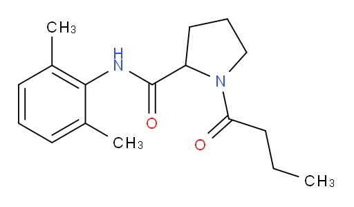 1-butyryl-N-(2,6-dimethylphenyl)pyrrolidine-2-carboxamide