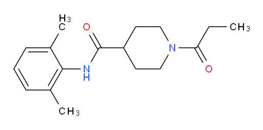 N-(2,6-dimethylphenyl)-1-propionylpiperidine-4-carboxamide