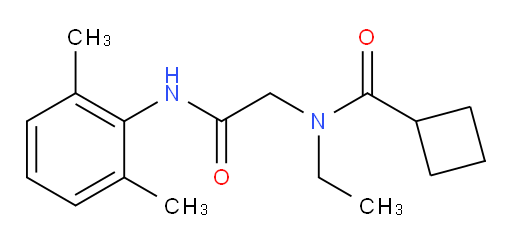 N-(2-((2,6-dimethylphenyl)amino)-2-oxoethyl)-N-ethylcyclobutanecarboxamide