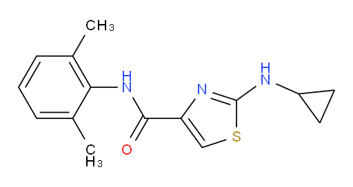 2-(cyclopropylamino)-N-(2,6-dimethylphenyl)thiazole-4-carboxamide