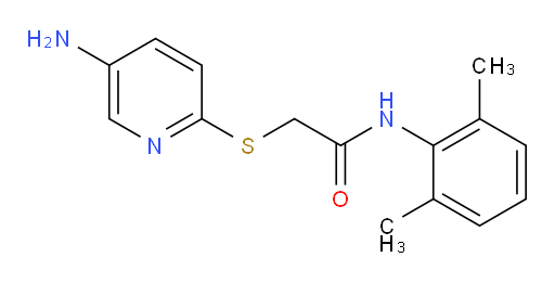 2-((5-aminopyridin-2-yl)thio)-N-(2,6-dimethylphenyl)acetamide