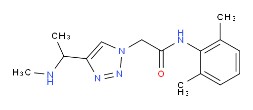 N-(2,6-dimethylphenyl)-2-(4-(1-(methylamino)ethyl)-1H-1,2,3-triazol-1-yl)acetamide