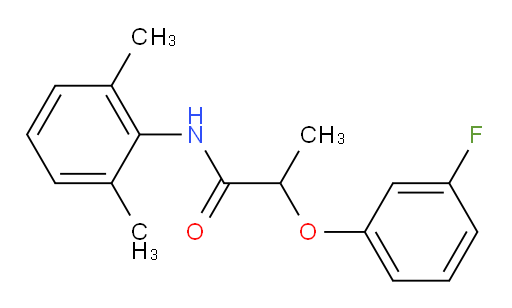 N-(2,6-dimethylphenyl)-2-(3-fluorophenoxy)propanamide