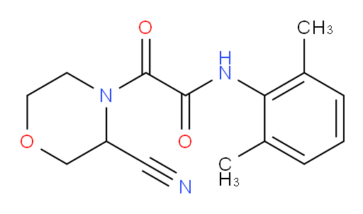 2-(3-cyanomorpholino)-N-(2,6-dimethylphenyl)-2-oxoacetamide