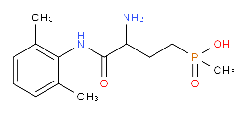 (3-amino-4-((2,6-dimethylphenyl)amino)-4-oxobutyl)(methyl)phosphinic acid