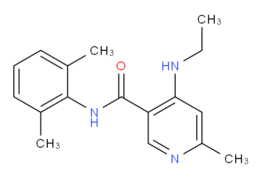 N-(2,6-dimethylphenyl)-4-(ethylamino)-6-methylnicotinamide