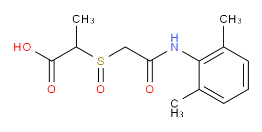 2-((2-((2,6-dimethylphenyl)amino)-2-oxoethyl)sulfinyl)propanoic acid