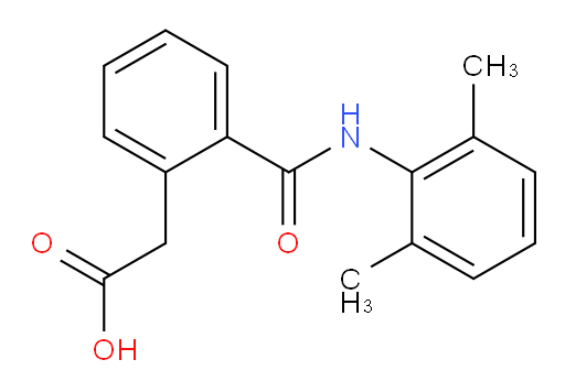 2-(2-((2,6-dimethylphenyl)carbamoyl)phenyl)acetic acid