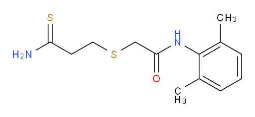 2-((3-amino-3-thioxopropyl)thio)-N-(2,6-dimethylphenyl)acetamide