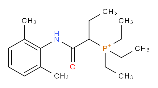 (1-((2,6-dimethylphenyl)amino)-1-oxobutan-2-yl)triethylphosphonium