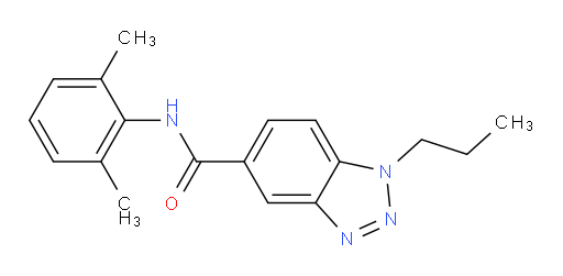 N-(2,6-dimethylphenyl)-1-propyl-1H-benzo[d][1,2,3]triazole-5-carboxamide