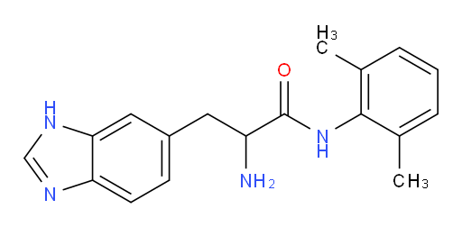 2-amino-3-(1H-benzo[d]imidazol-6-yl)-N-(2,6-dimethylphenyl)propanamide