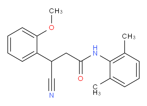 3-cyano-N-(2,6-dimethylphenyl)-3-(2-methoxyphenyl)propanamide