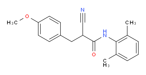 2-cyano-N-(2,6-dimethylphenyl)-3-(4-methoxyphenyl)propanamide