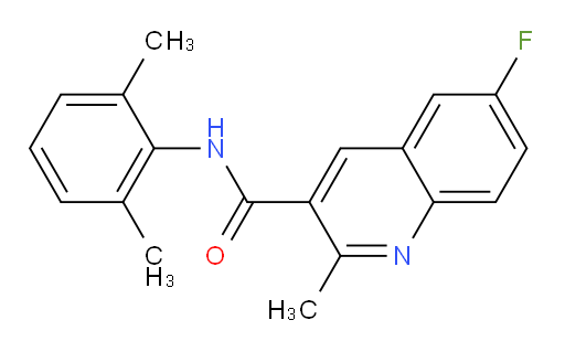 N-(2,6-dimethylphenyl)-6-fluoro-2-methylquinoline-3-carboxamide
