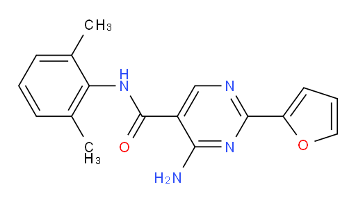 4-amino-N-(2,6-dimethylphenyl)-2-(furan-2-yl)pyrimidine-5-carboxamide