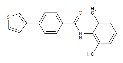 N-(2,6-dimethylphenyl)-4-(thiophen-3-yl)benzamide