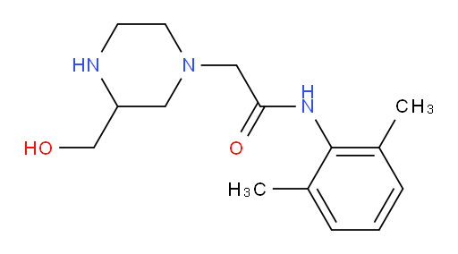 N-(2,6-dimethylphenyl)-2-(3-(hydroxymethyl)piperazin-1-yl)acetamide