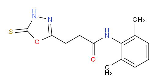 N-(2,6-dimethylphenyl)-3-(5-thioxo-4,5-dihydro-1,3,4-oxadiazol-2-yl)propanamide