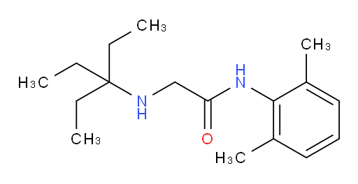 N-(2,6-dimethylphenyl)-2-((3-ethylpentan-3-yl)amino)acetamide