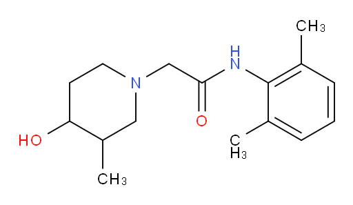N-(2,6-dimethylphenyl)-2-(4-hydroxy-3-methylpiperidin-1-yl)acetamide
