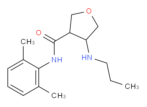 N-(2,6-dimethylphenyl)-4-(propylamino)tetrahydrofuran-3-carboxamide