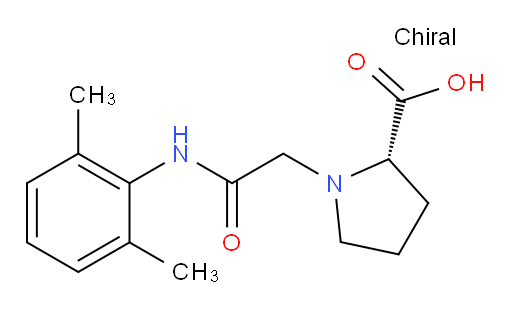 (S)-1-(2-((2,6-dimethylphenyl)amino)-2-oxoethyl)pyrrolidine-2-carboxylic acid