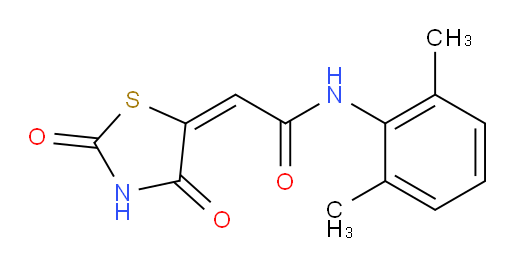 (E)-N-(2,6-dimethylphenyl)-2-(2,4-dioxothiazolidin-5-ylidene)acetamide