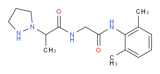 N-(2-((2,6-dimethylphenyl)amino)-2-oxoethyl)-2-(pyrazolidin-1-yl)propanamide