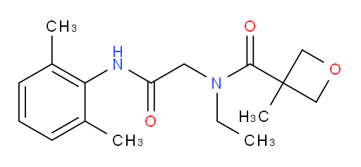 N-(2-((2,6-dimethylphenyl)amino)-2-oxoethyl)-N-ethyl-3-methyloxetane-3-carboxamide