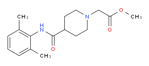 methyl 2-(4-((2,6-dimethylphenyl)carbamoyl)piperidin-1-yl)acetate