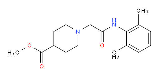 methyl 1-(2-((2,6-dimethylphenyl)amino)-2-oxoethyl)piperidine-4-carboxylate