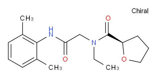 (R)-N-(2-((2,6-dimethylphenyl)amino)-2-oxoethyl)-N-ethyltetrahydrofuran-2-carboxamide