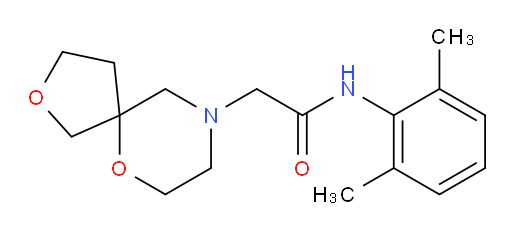 N-(2,6-dimethylphenyl)-2-(2,6-dioxa-9-azaspiro[4.5]decan-9-yl)acetamide