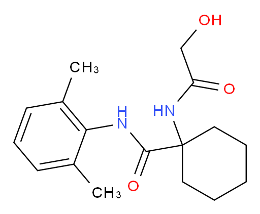 N-(2,6-dimethylphenyl)-1-(2-hydroxyacetamido)cyclohexanecarboxamide