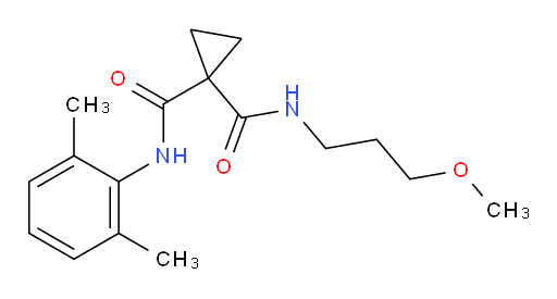 N-(2,6-dimethylphenyl)-N-(3-methoxypropyl)cyclopropane-1,1-dicarboxamide