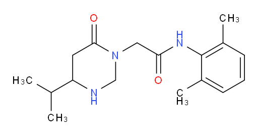 N-(2,6-dimethylphenyl)-2-(4-isopropyl-6-oxotetrahydropyrimidin-1(2H)-yl)acetamide
