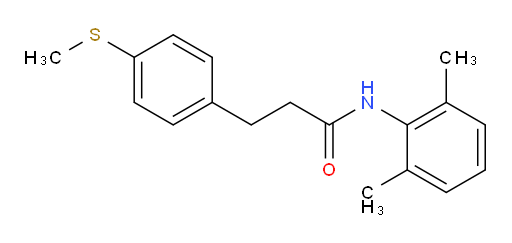N-(2,6-dimethylphenyl)-3-(4-(methylthio)phenyl)propanamide