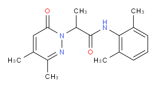 2-(3,4-dimethyl-6-oxopyridazin-1(6H)-yl)-N-(2,6-dimethylphenyl)propanamide