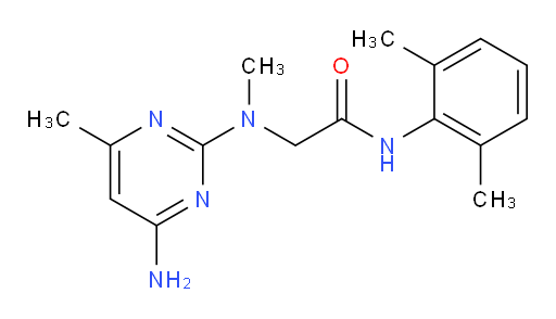 2-((4-amino-6-methylpyrimidin-2-yl)(methyl)amino)-N-(2,6-dimethylphenyl)acetamide
