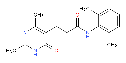 3-(2,4-dimethyl-6-oxo-1,6-dihydropyrimidin-5-yl)-N-(2,6-dimethylphenyl)propanamide