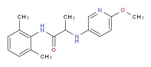 N-(2,6-dimethylphenyl)-2-((6-methoxypyridin-3-yl)amino)propanamide