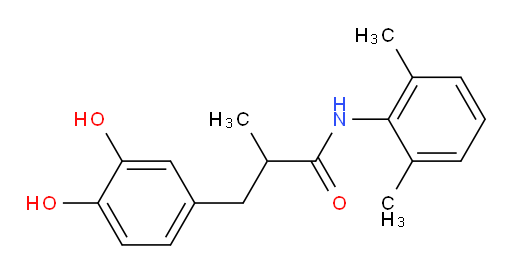 3-(3,4-dihydroxyphenyl)-N-(2,6-dimethylphenyl)-2-methylpropanamide