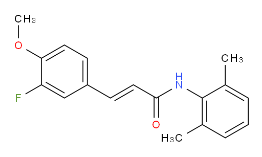 (E)-N-(2,6-dimethylphenyl)-3-(3-fluoro-4-methoxyphenyl)acrylamide