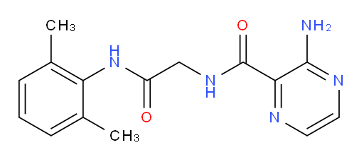 3-amino-N-(2-((2,6-dimethylphenyl)amino)-2-oxoethyl)pyrazine-2-carboxamide